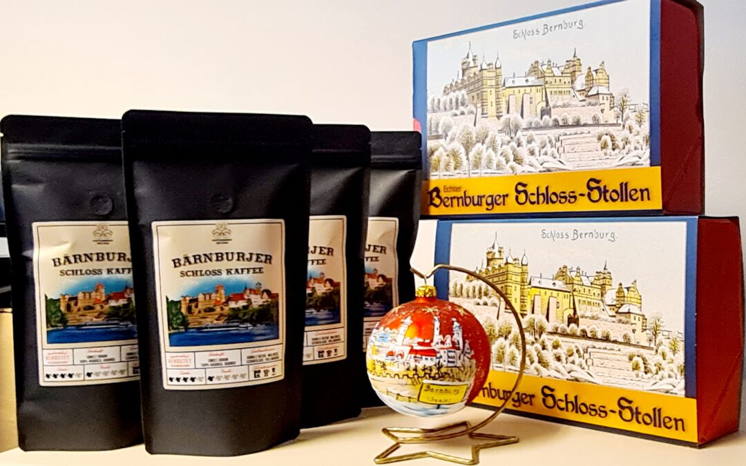 🎁☕️Hmm! „Bärnburjer Schloss Kaffee“ und „Echter Bernburger Schloss-Stollen“ – köstlich!🎁☕️
