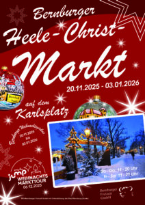 Das Plakat zum Helle-Christ-Markt 2025 in Bernburg