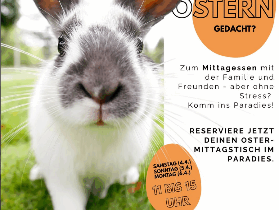 Oster-Mittagstisch im Paradies